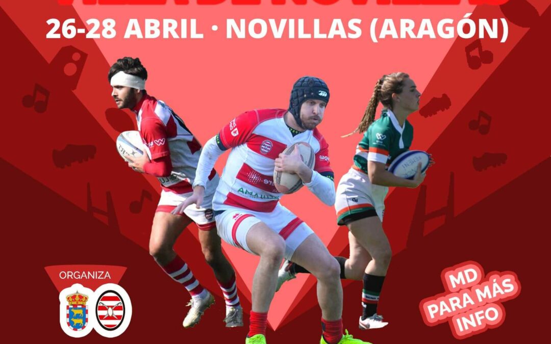 LUJAMA patrocina la fiesta del Rugby en Novillas con más de 250 jugadores
