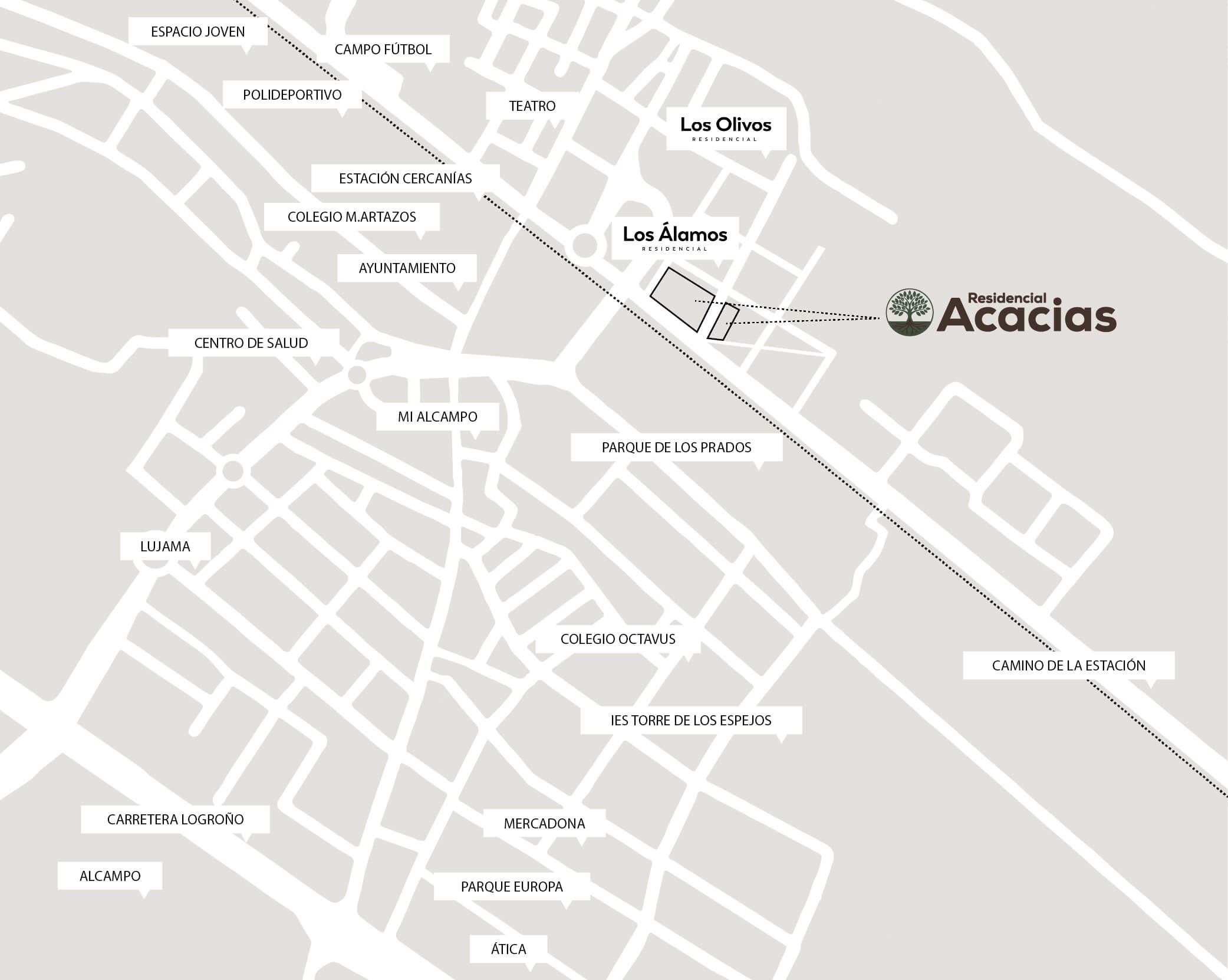Residencial Monteclaro - Ubicacion Cuarte de Huerva